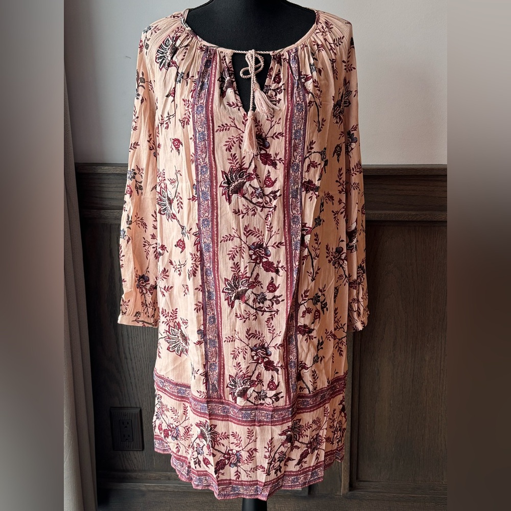 Lucky Brand Shift Dress with Tassels size L - Picture 2 of 9